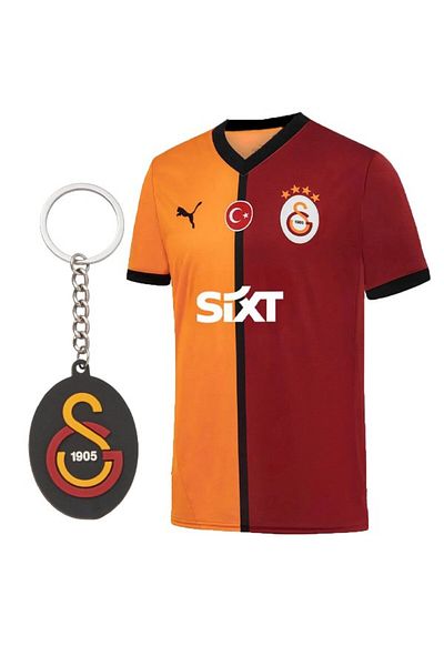 Galatasaray Licensed 2024/2025 Home Fan Jersey with Keychain Gift