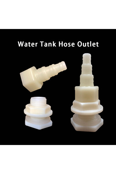Choice1 Water Tank Connector 2Pcs Water Tank Hose Outlet Inlet Plastic Connector Poultry Pet Farming Chicken