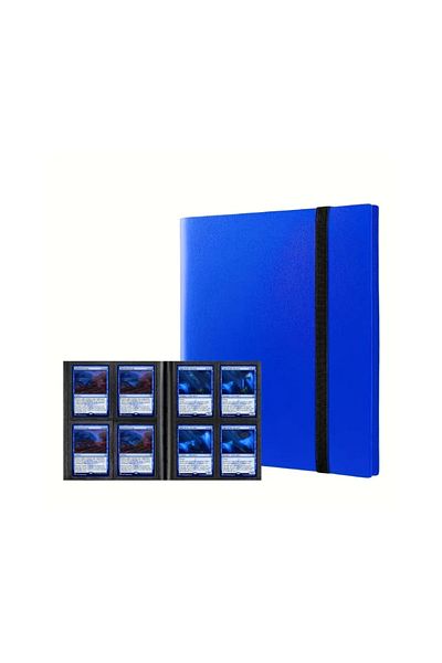 Choice Blue 160-Pocket Extra-Large Trading Card Binder - Durable PP Material, Protective Album for Game and