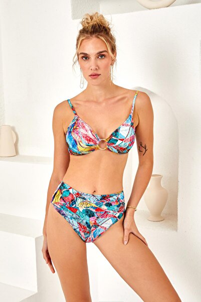 LAPIENO Ψηλόμεση εφέ σύσφιξης Μονόχρωμο 4404-D