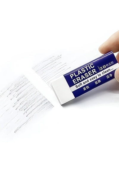 Choice3 عبوة واحدة من ممحاة ناعمة 2B بيضاء اللون، صنع في الصين، ممحاة أقلام ر...