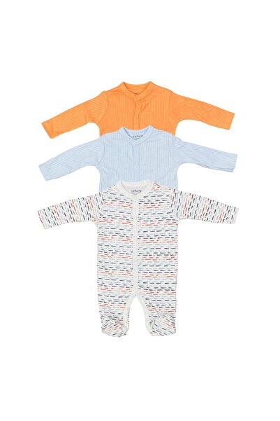 Tiffany Baby Striped Theme 3'lü Patikli Tulum 53040