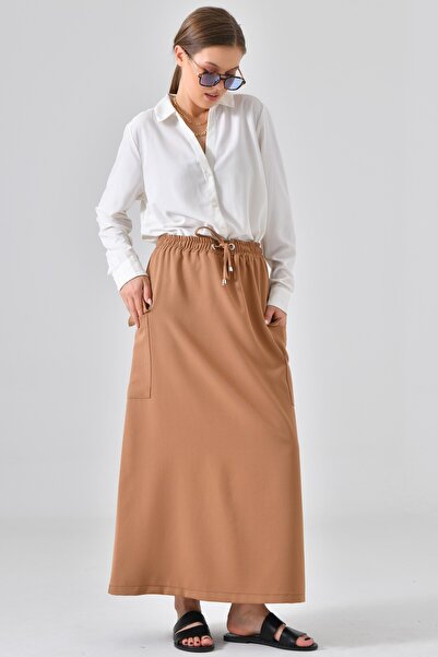 Saade Φούστα Kamel με ελαστική μέση και λεπτομέρεια τσέπης