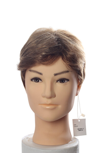 AYTUĞ PERUK Sentetik Erkek Peruk - SS1001-3 - Kumral