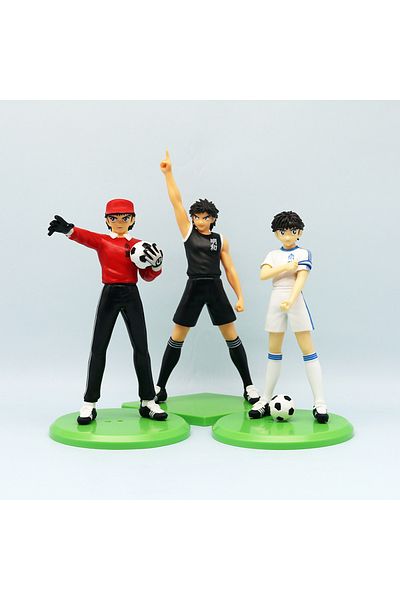 Choice 3pcs No Box 18cm Captain Tsubasa Anime Figure Ozora Tsubasa Action Figures Hyuuga Kojirou/Wakabayash