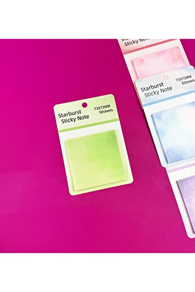 Gift Moda Yıldız Patlaması Tasarımlı Şeffaf Post-it