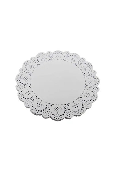 egeayazambalaj 50 Adet Dantel Kağıt Sunumluk 18 Cm Pasta Danteli Servis Altlığı Sunum Kağıdı Servis Kağıdı