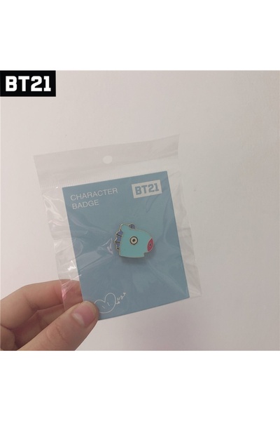 Choice1 2.5-3CM MANG Kawaii Bt21 Cooky Tata Broh Badge Fans Collect NEW Alloy...