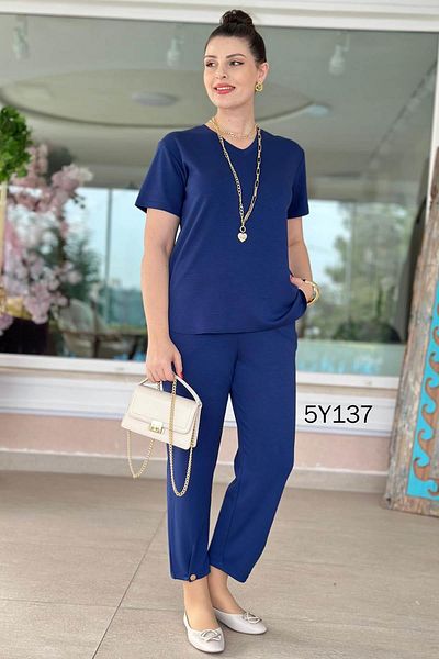 İnce Topuk V-Neck Modal Suit 5Y137