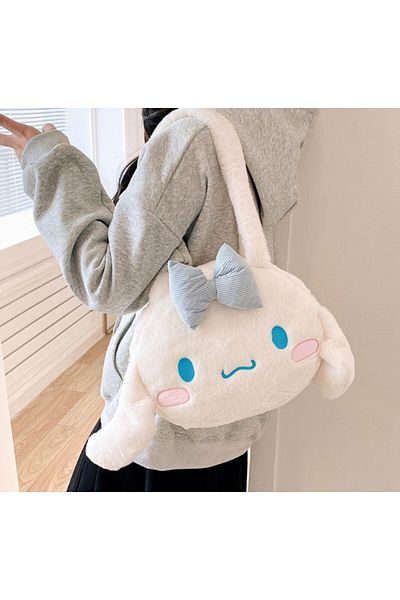 Choice1 3 Cute Sanrio Kuromi Plush Bag Large Handbag Cinnamoroll Kawaii My Melody Backpack Shoulder Bag Tot.