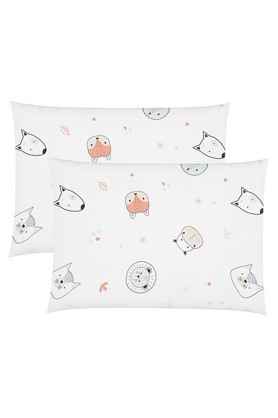 Wheeppo 100% Cotton Baby Pillow Case Safari - 2 Pieces 35X45