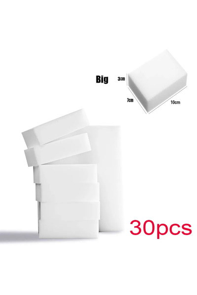 choice2 مجموعة كبيرة من 30 قطعة من إسفنج الميلامين السحري للتنظيف، ممحاة للمك...