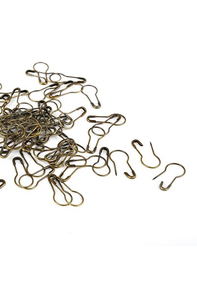 Choice3 100 قطعة من دبابيس الأمان المعدنية على شكل كمثرى القرع بلون برونزي