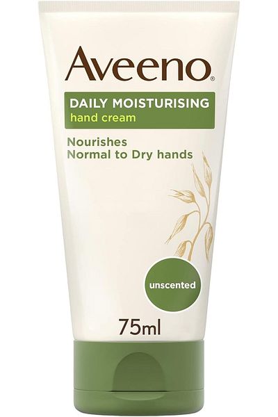 AVEENO Skin Relief Moisturising Hand Cream, With Soothing Triple Oat Complex & Shea Butter, Unscented, 75ml
