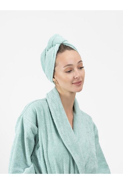Ender Home Καπέλο στεγνώματος μαλλιών CottonVerse με κουμπί 100% βαμβάκι