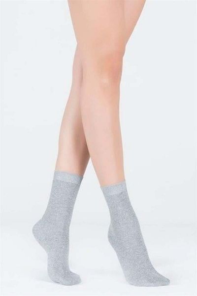 Katia&Bony Gray Melange Glitter Socket Socks