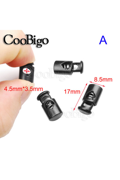 choice2 مجموعة من 50 قطعة من مشابك تثبيت الحبال البلاستيكية ذات الزنبرك، مناس...