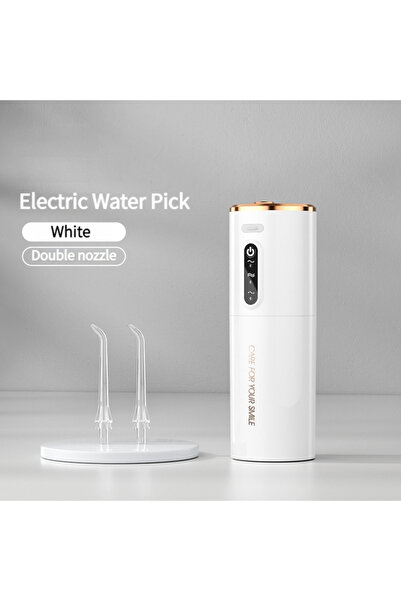 Choice1 جهاز تنظيف الأسنان الكهربائي المحمول بمنفذ USB، قطعة واحدة، أبيض، سعة...