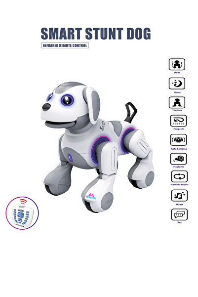 hediyecik Rc Uzaktan Kumandalı Smart İnteraktif Akıllı Robot Köpek Full Fonks...