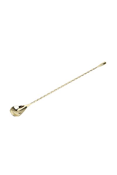 Choice 30cm Gold Mixing Cocktail Spoon 30/40cm Bar Teadrop Spoon Stir Spoon Spiral Pattern Stainless Steel