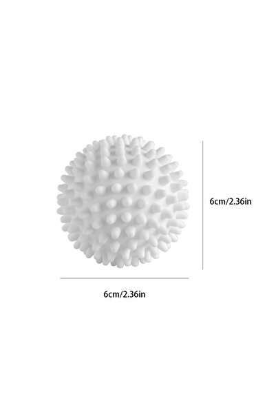choice2 كرات غسيل دائرية بيضاء نقية مضادة للتشابك من مادة TPR، قطعتان، لتنظيف...