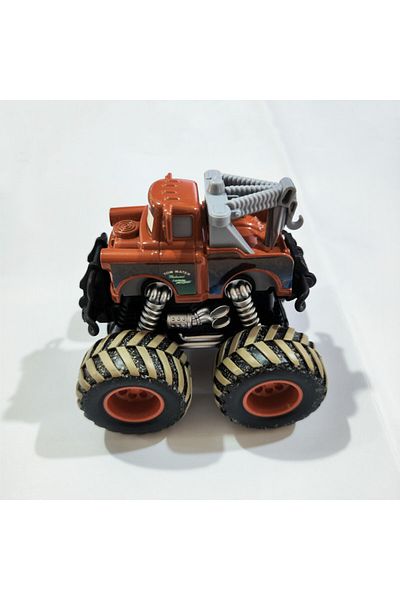 Disney Mater Pixar Cars Big Wheel Offroad Metal Cars Lightning Mcqueen Sheriff Black Storm Jackson C