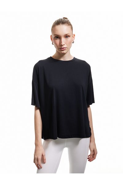 Koton Modal Fabric Oversize Short Sleeve Crew Neck Sports T-Shirt