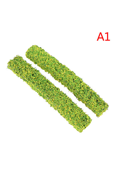 choice2 A1 2PCS Shrub Strips Green Sand Table Miniature Model Simulation DIY ...