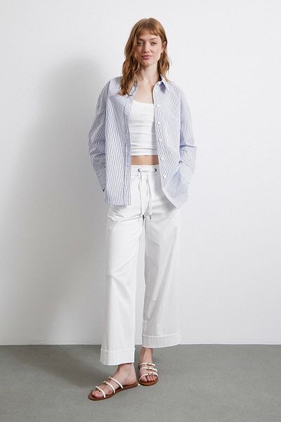 Never more Blue Pinstripe Shirt