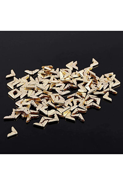 choice2 50 قطعة من واقيات زوايا الكتب المعدنية الذهبية، مناسبة لألبومات الصور...