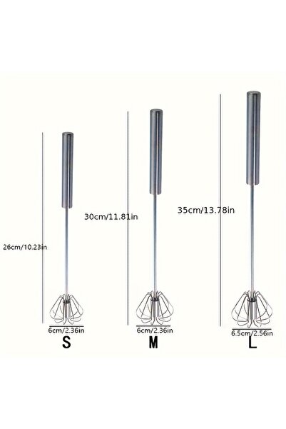 choice2 3 all size Stainless Steel Egg Beater Durable Semi-Automatic Mixer fo...