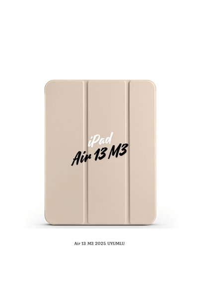 Fuchsia iPad Air 13 2025 M3 Çip ile Uyumlu Kalemlikli Standlı Katlanabilir Sm...