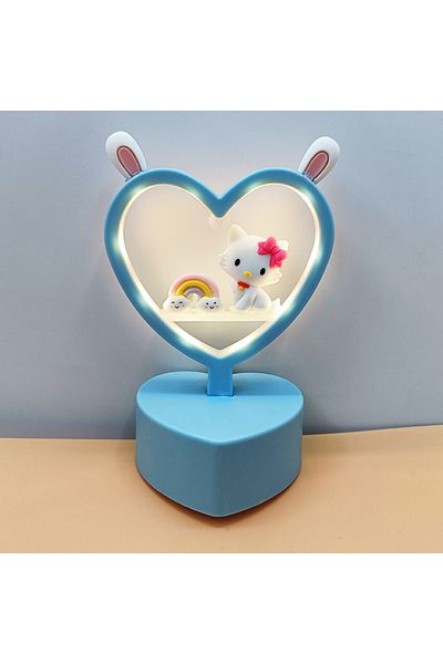 SANRIO B Sanrio Night Light Hello Kitty Cinnamoroll Melody Cute Cartoon Kuromi KT Cat Kids Glow Table Lamp.