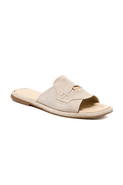 John May Papuci pentru femei / fete RC-25Y-001-R29635 John May 417-Bej deschis din piele intoarsa