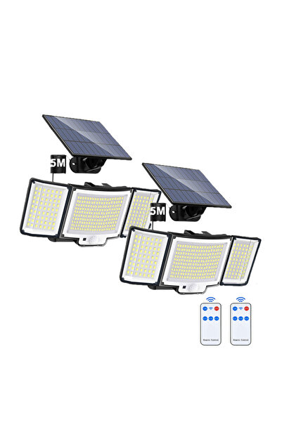 Choice1 328LED-2PCS 238/328 LED مصباح الطاقة الشمسية في الهواء الطلق 348 مصبا...