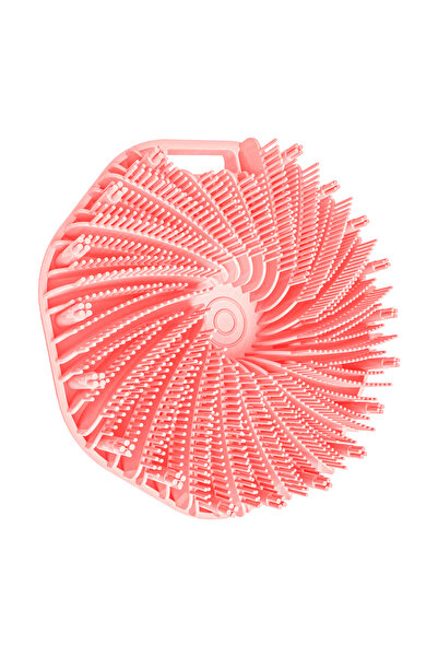 Choice1 فرشاة استحمام GJ31-pink-2 ناعمة من السيليكون لتنظيف الجسم مع مقبض مري...