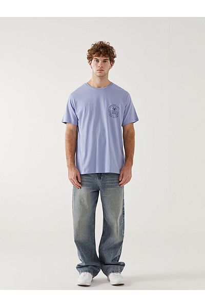 LC Waikiki Ανδρικό μπλουζάκι με στάμπα Florida Crew Neck New Season - S5HP61Z8