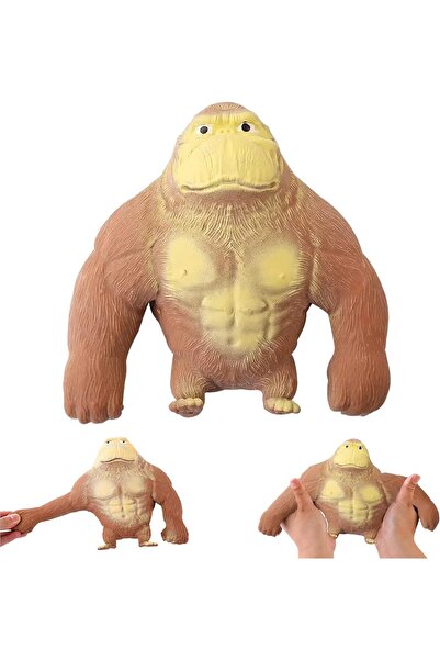 AWH لعبة تخفيف التوتر على شكل غوريلا، قرد مطاطي من اللاتكس، لعبة ضغط مضادة للقلق للجميع