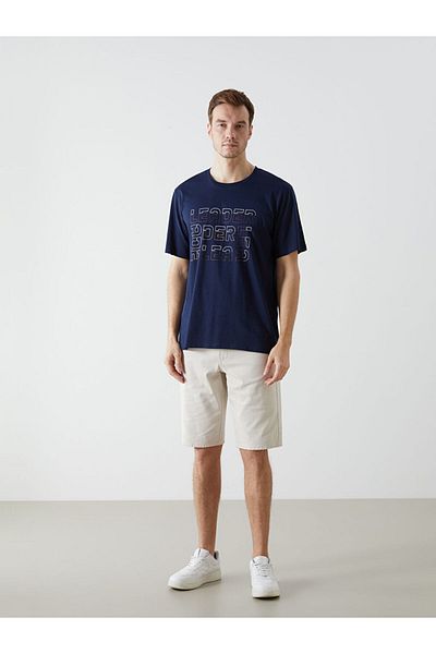 LC Waikiki Ανδρικό Tisort με στάμπα Crew Neck New Season - S5I041Z8