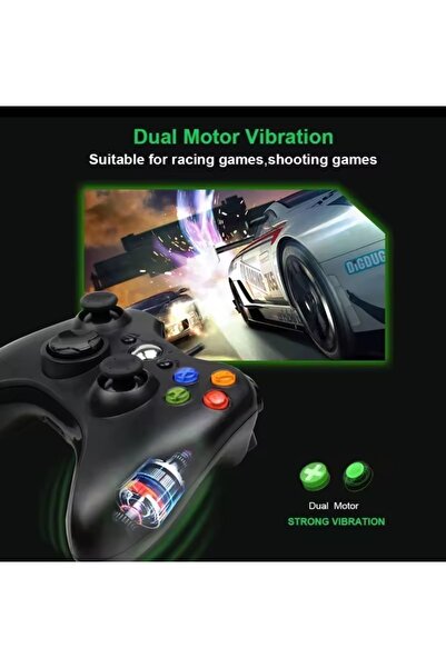 xbox 360 Kablolu Oyun Kolu (Bilgisayar Pc Ve Xbox 360 Slim Uyumlu)