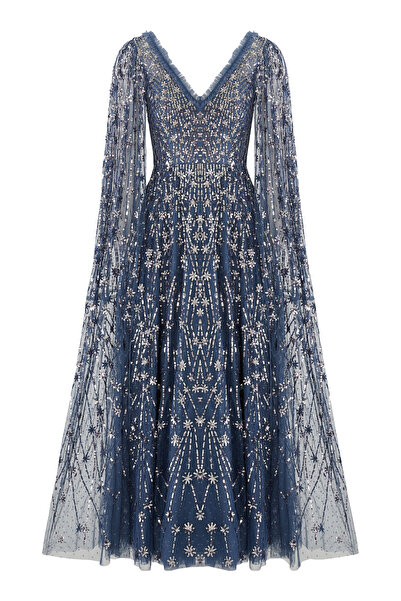 Needle & Thread فستان بطول الكاحل من كوميت