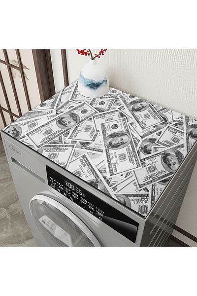 Else Dekor Drying Refrigerator - Washing Machine Cover, Liquid Proof, Non-Slip, Washable