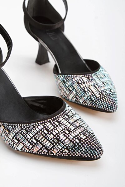 Satenora حذاء زفير بكعب حجري