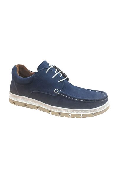 MARCOMEN 152-19601 Dark Blue Daily Casual Sports Leather Shoes
