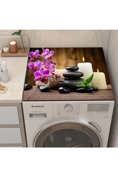 Else Dekor Drying Refrigerator - Washing Machine Cover, Liquid Proof, Non-Slip, Washable