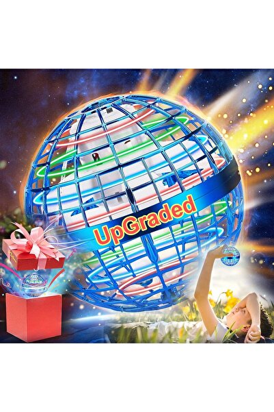 AWH كرة طائرة احترافية، أضواء LED دوارة 360 درجة، طائرة صغيرة بدون طيار بومير...