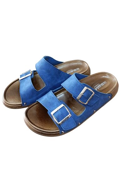 Esem 3769-0001 Men's Buckle Summer Comfort Slippers