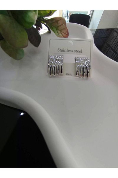 stainless steell Silver Seashell Model Steel Earrings