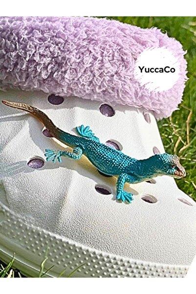 Crocs Mavi Kertenkele Charm/3d (ÜÇ BOYUTLU) Süsü/terlik Süsü Sürüngen
