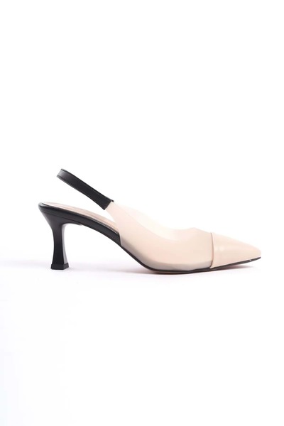 NEW ANGEL 897 Spatele deschis pentru femei Stiletto cu detalii transparente